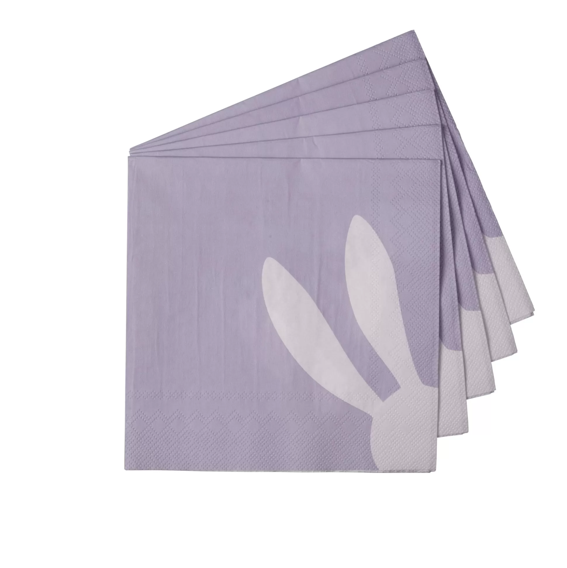 Servilletas<CASA Bunny Paquete De 20 Servilletas Morado