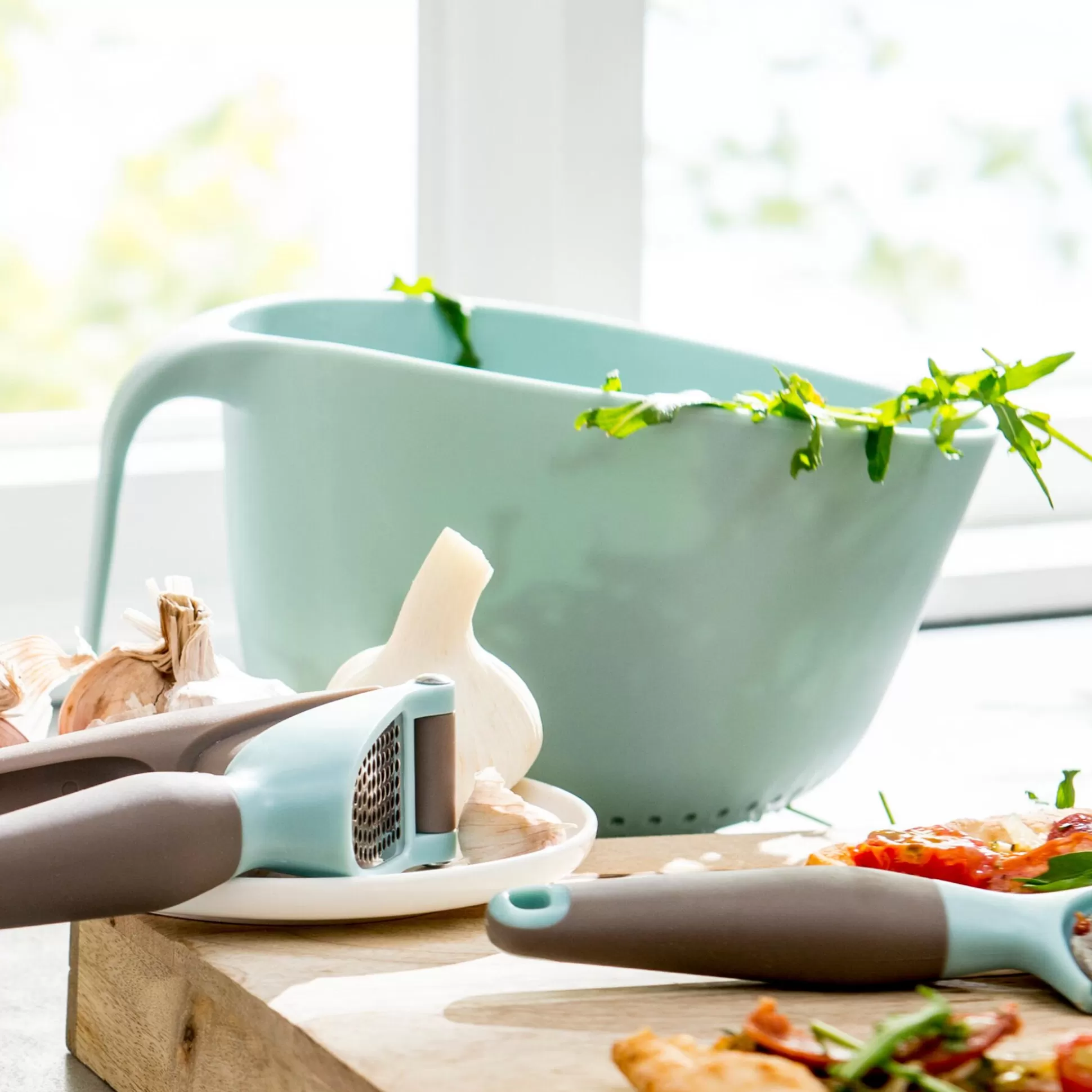 Cuchillos De Carne<CASA Kitchen Cortador De Pizza Gris, Azul