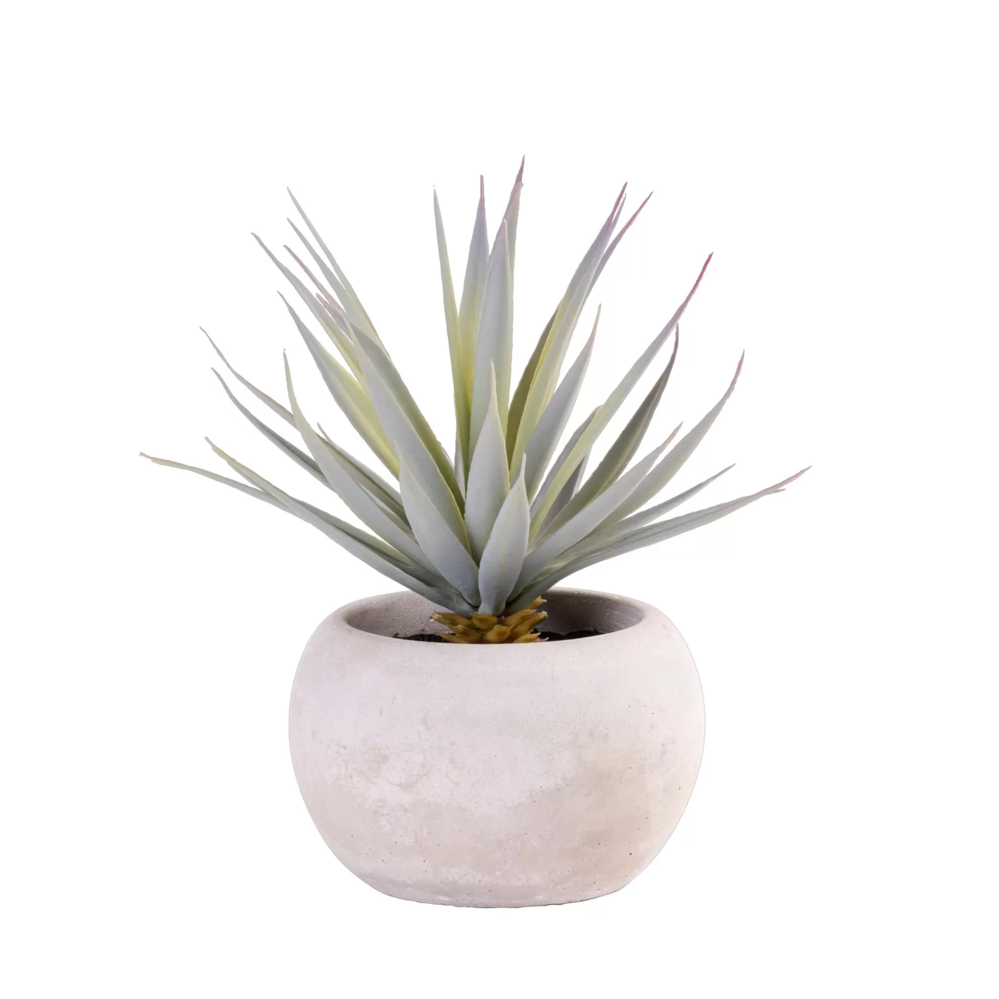 Plantas Artificiales<CASA Cement Planta Crasa Art En Tarro Gris