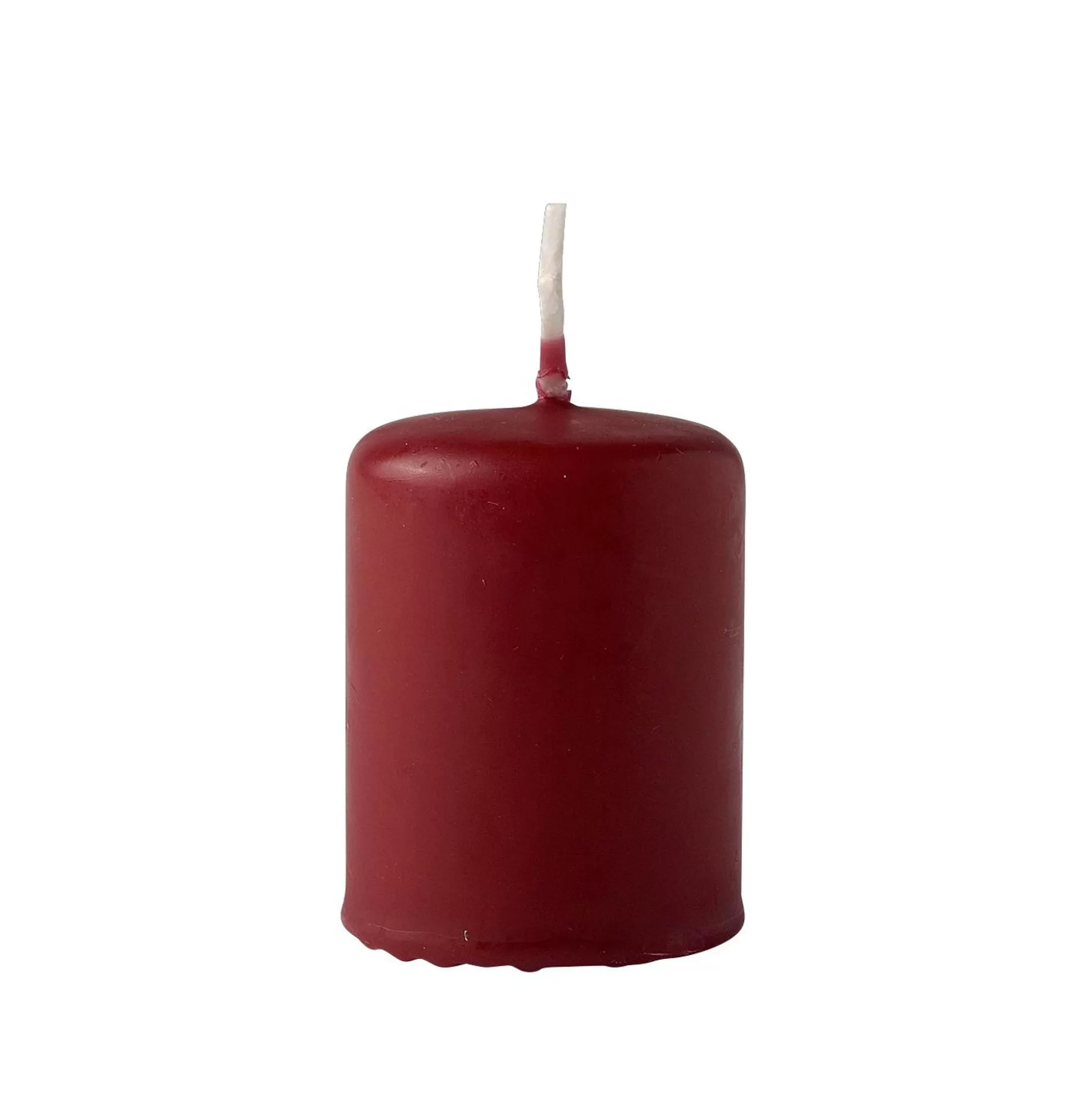 Velas<CASA Cilindro Cilinderkaars Rojo Oscuro