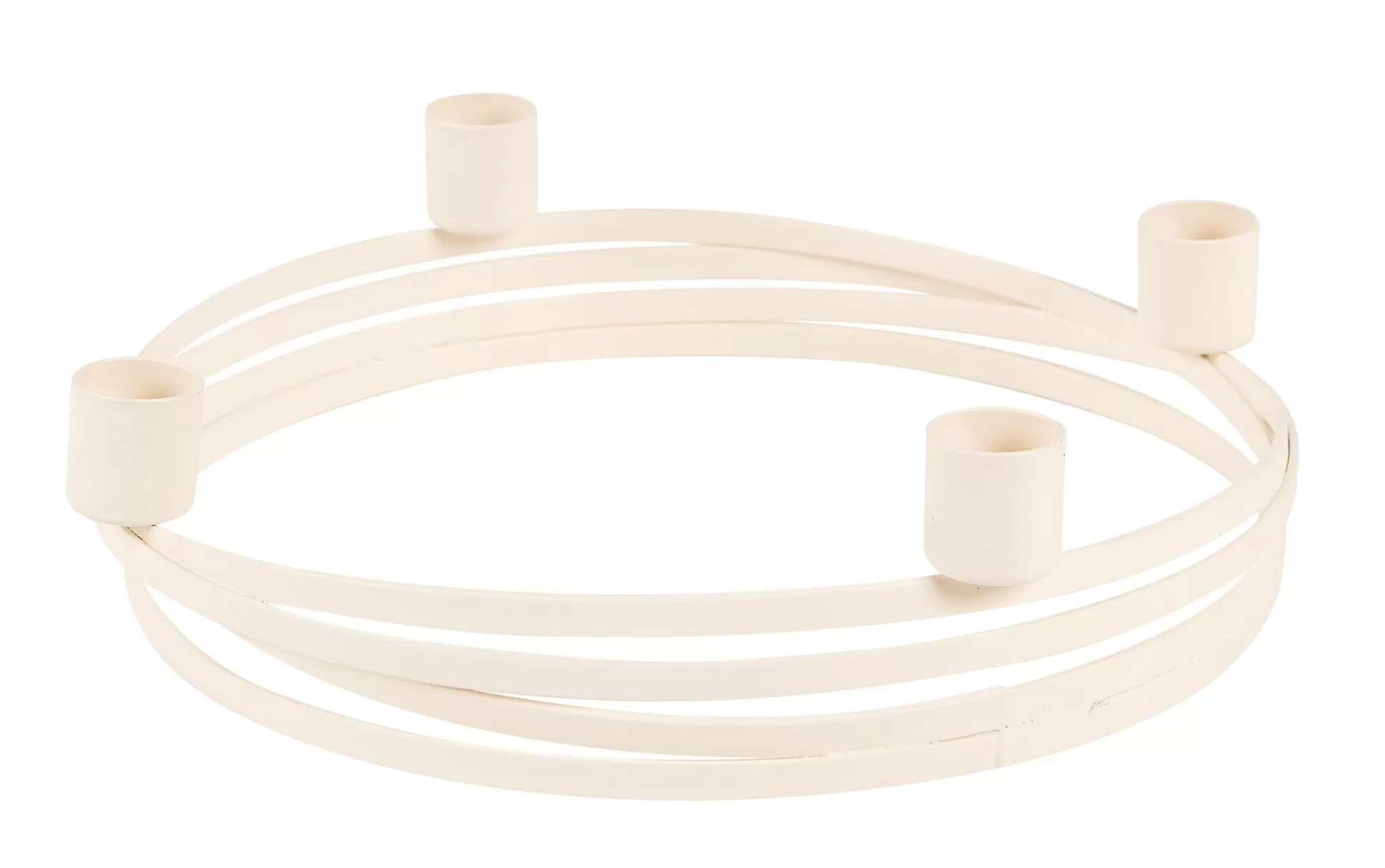 Candelabros<CASA Circle Candelabro Para 4 Velas Blanco