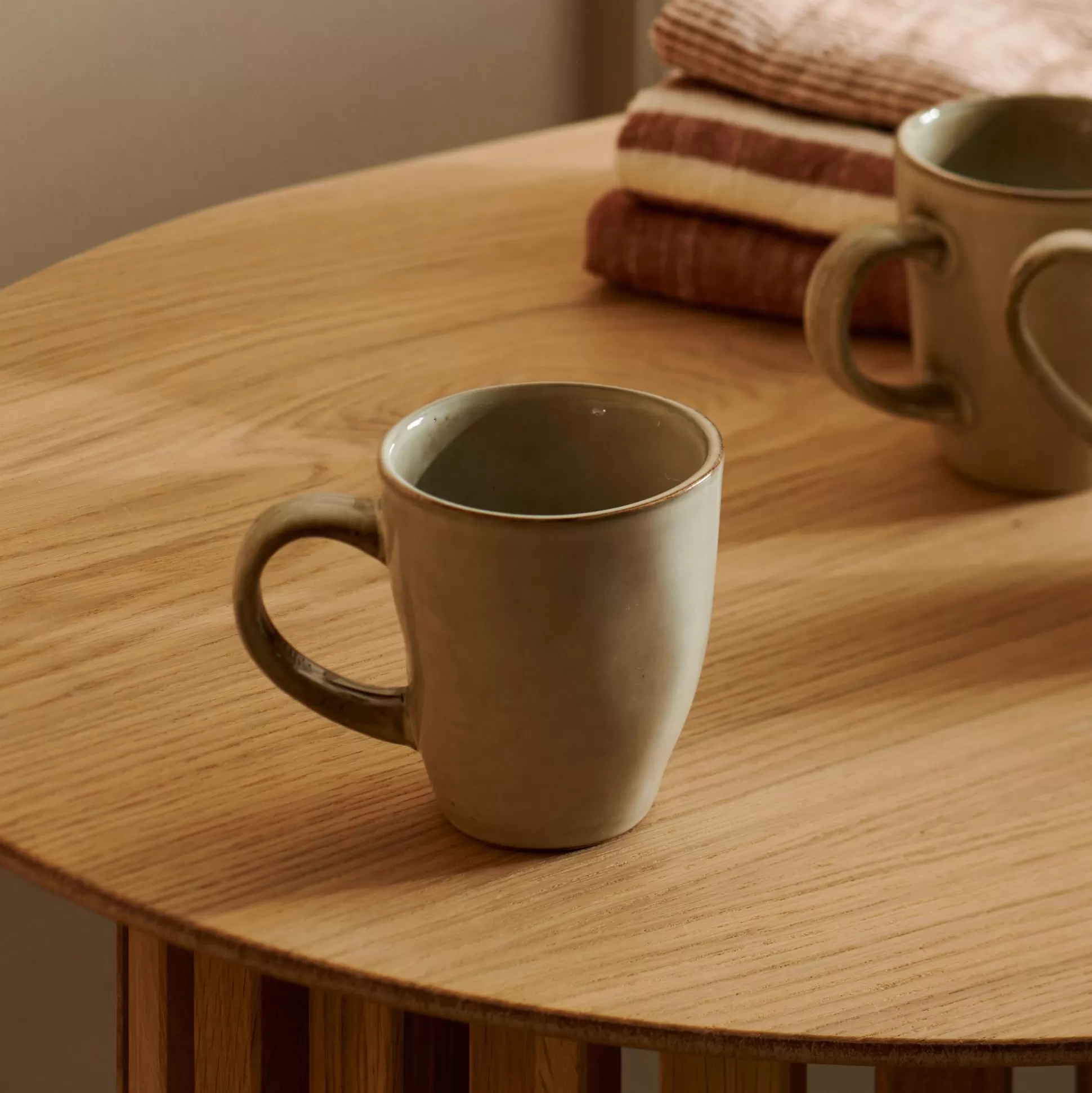 Tacitas<CASA Earth Marl Taza Con Asa Crema