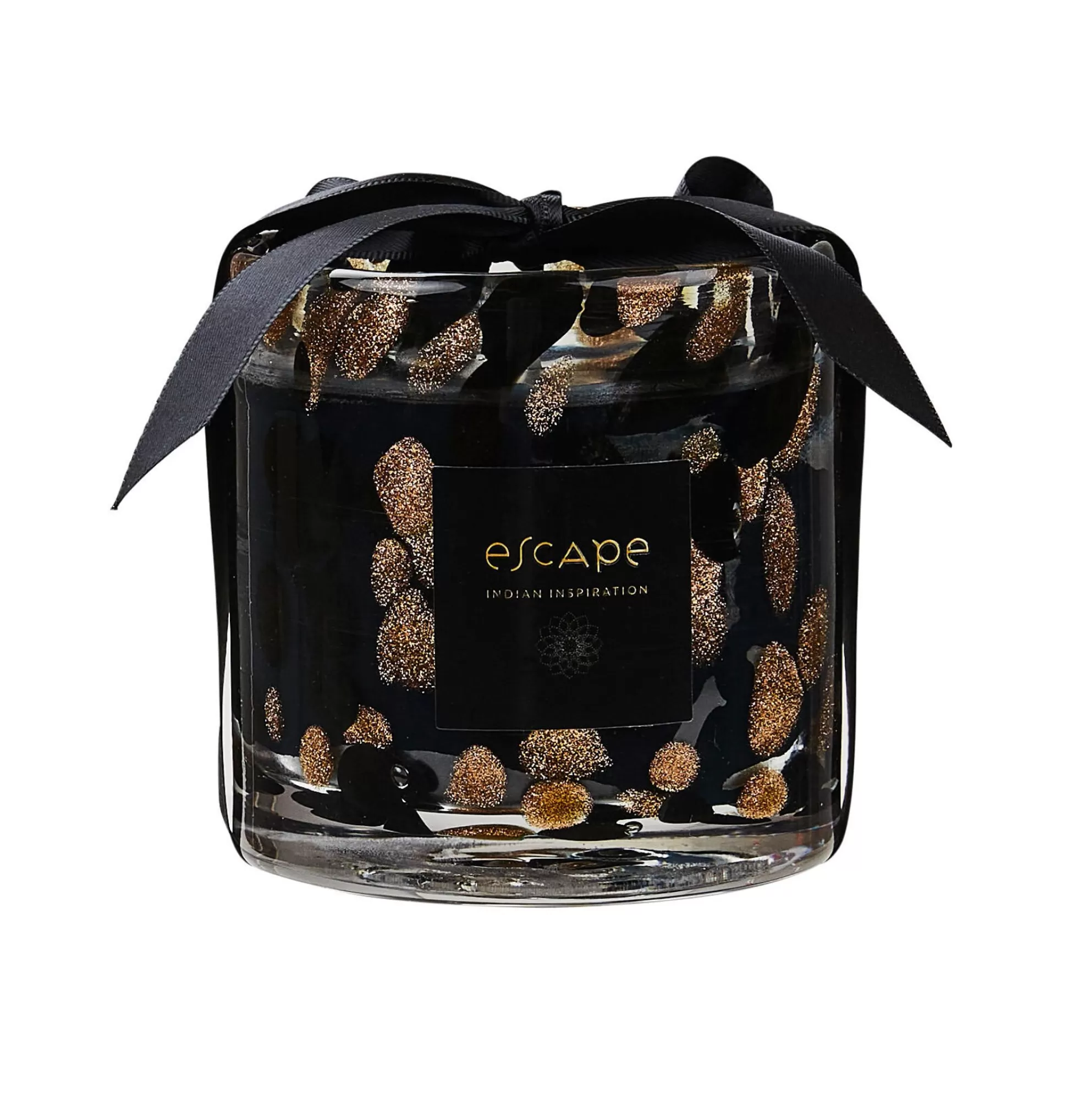 Velas<CASA Escape Indian Inspiration Vela Perfumada En Vaso Negro, Cobrizo, Multicolor