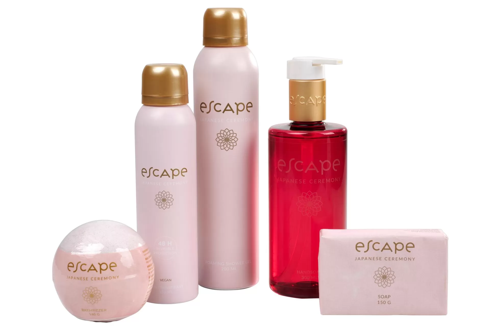 Tratamiento Corporal<CASA Escape Japanese Ceremony Espuma De Ducha En Botella Rosa Rojo