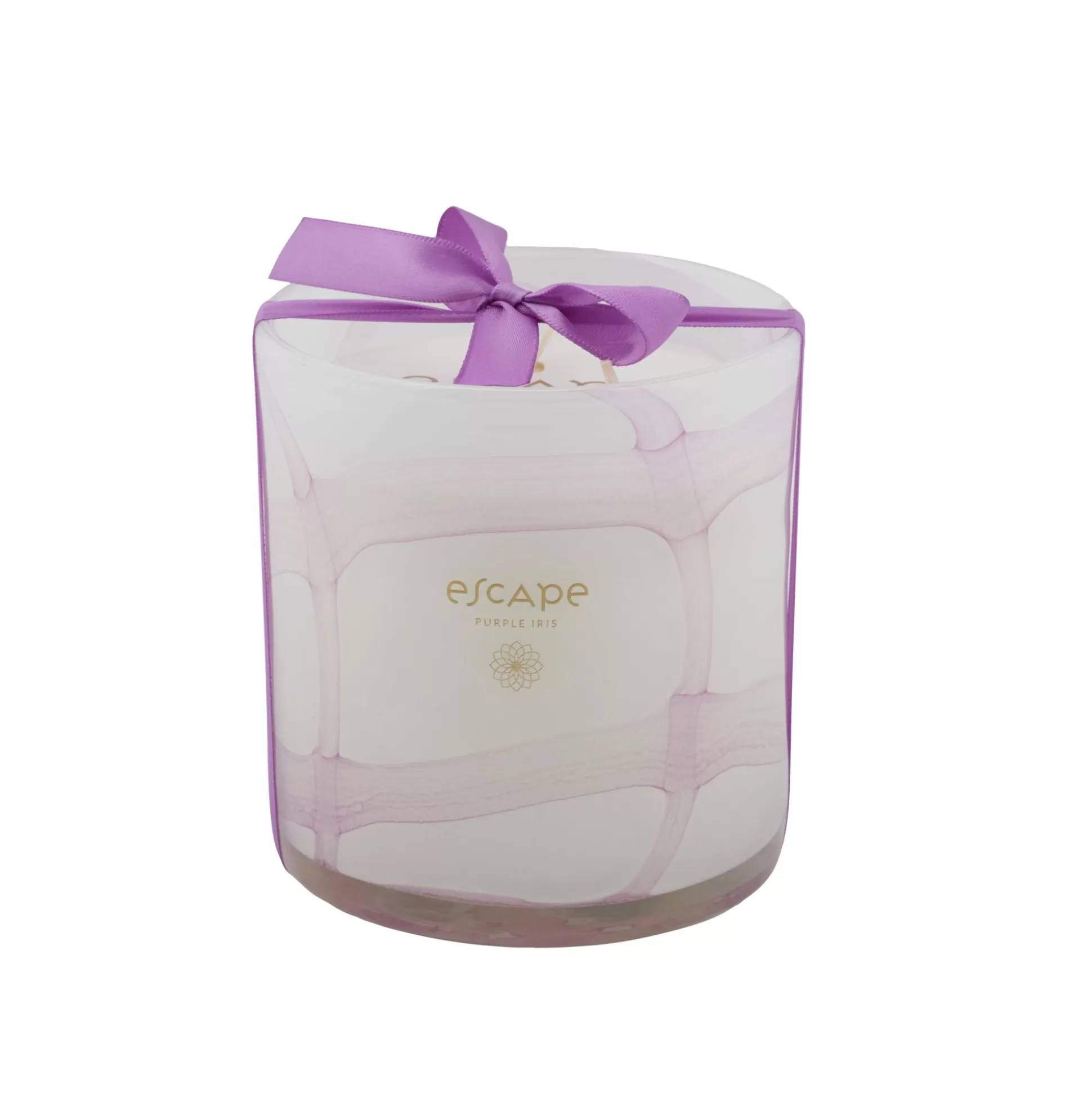 Velas<CASA Escape Purple Iris Vela Perfumada Xl En Vaso Morado Claro