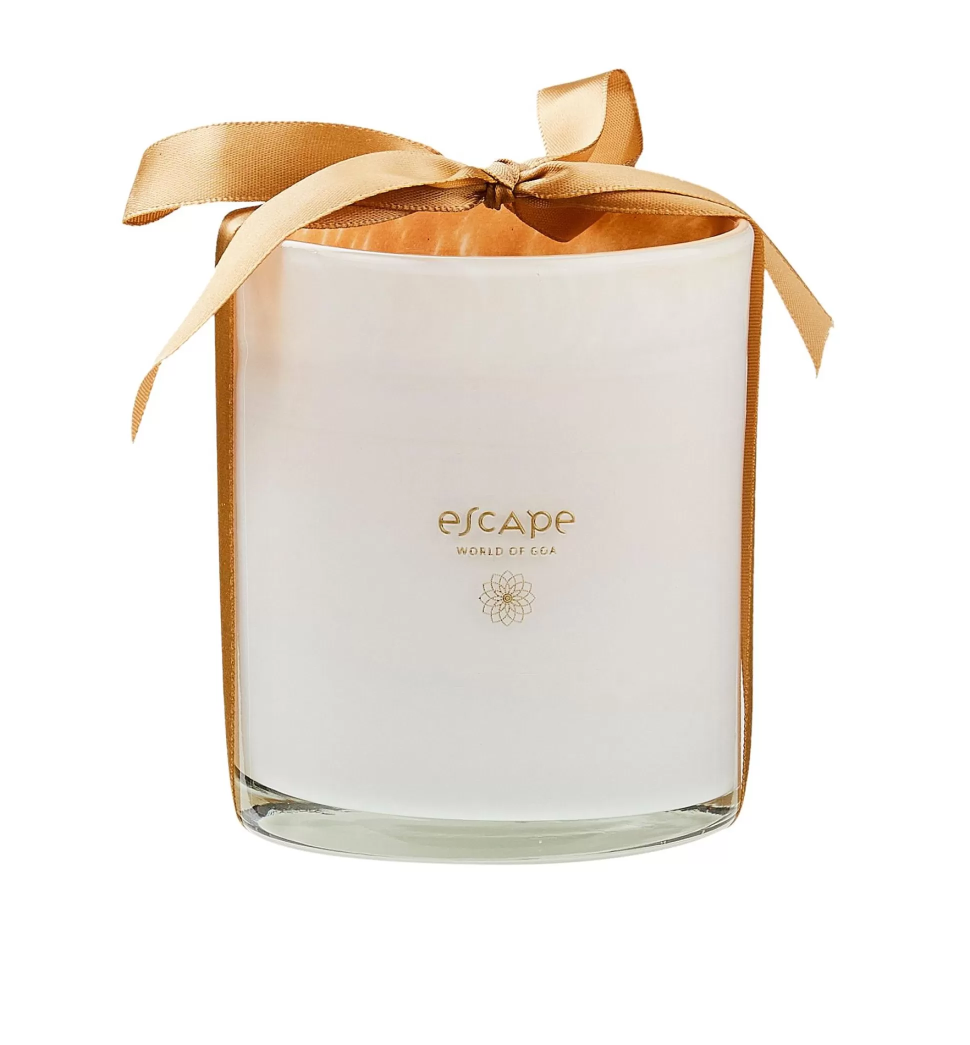 Velas<CASA Escape World Goa Vela Perfumada En Vaso Blanco, Color Rosa Viejo