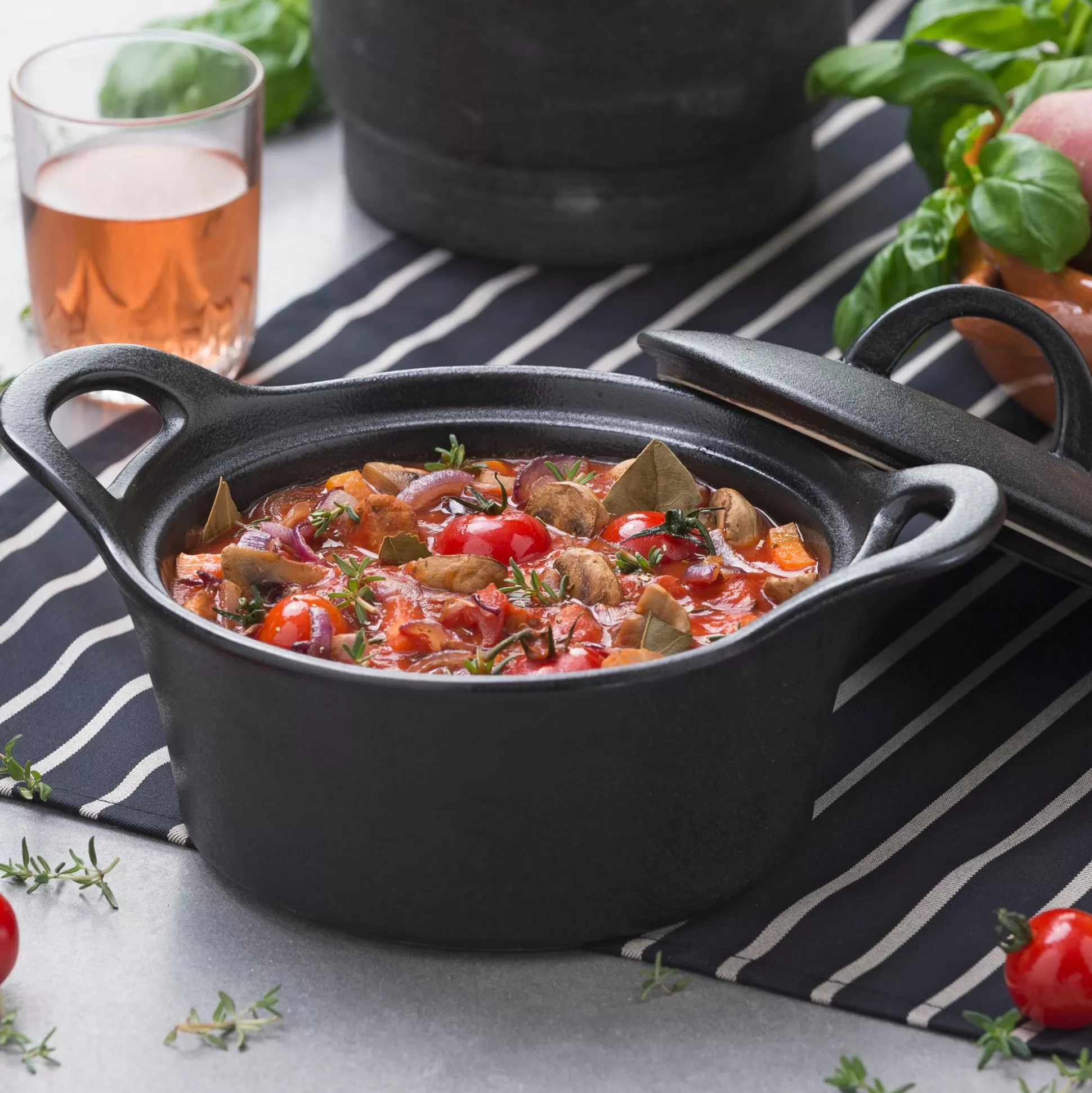 Fuentes De Horno<CASA Fero Cazuela Para Horno Con Tapa Negro