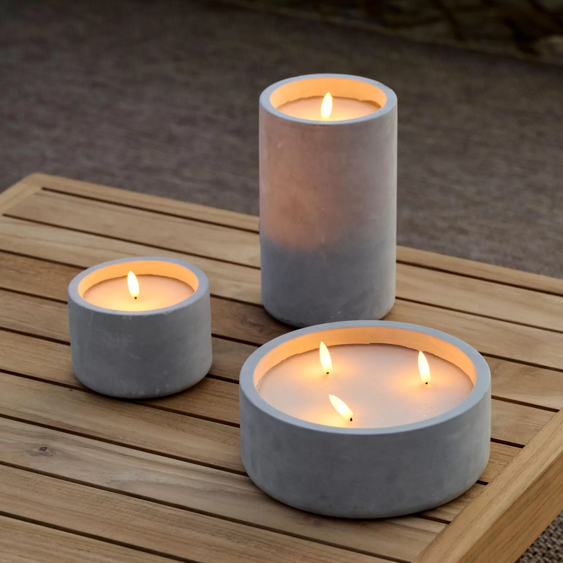 Velas Led<CASA Fuego Vela Led Solar Gris Claro