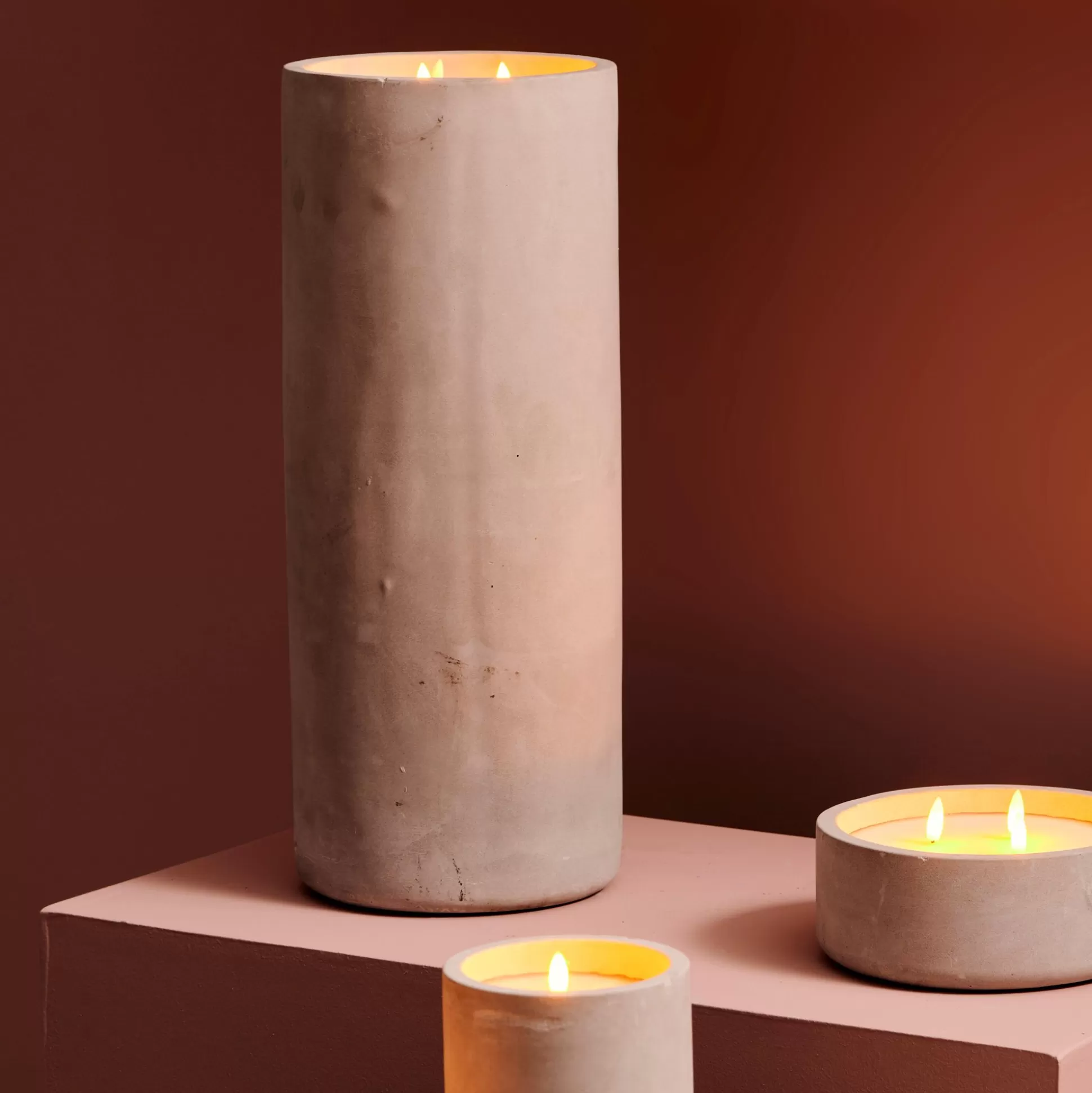 Velas Led<CASA Fuego Vela Led Solar Gris Claro