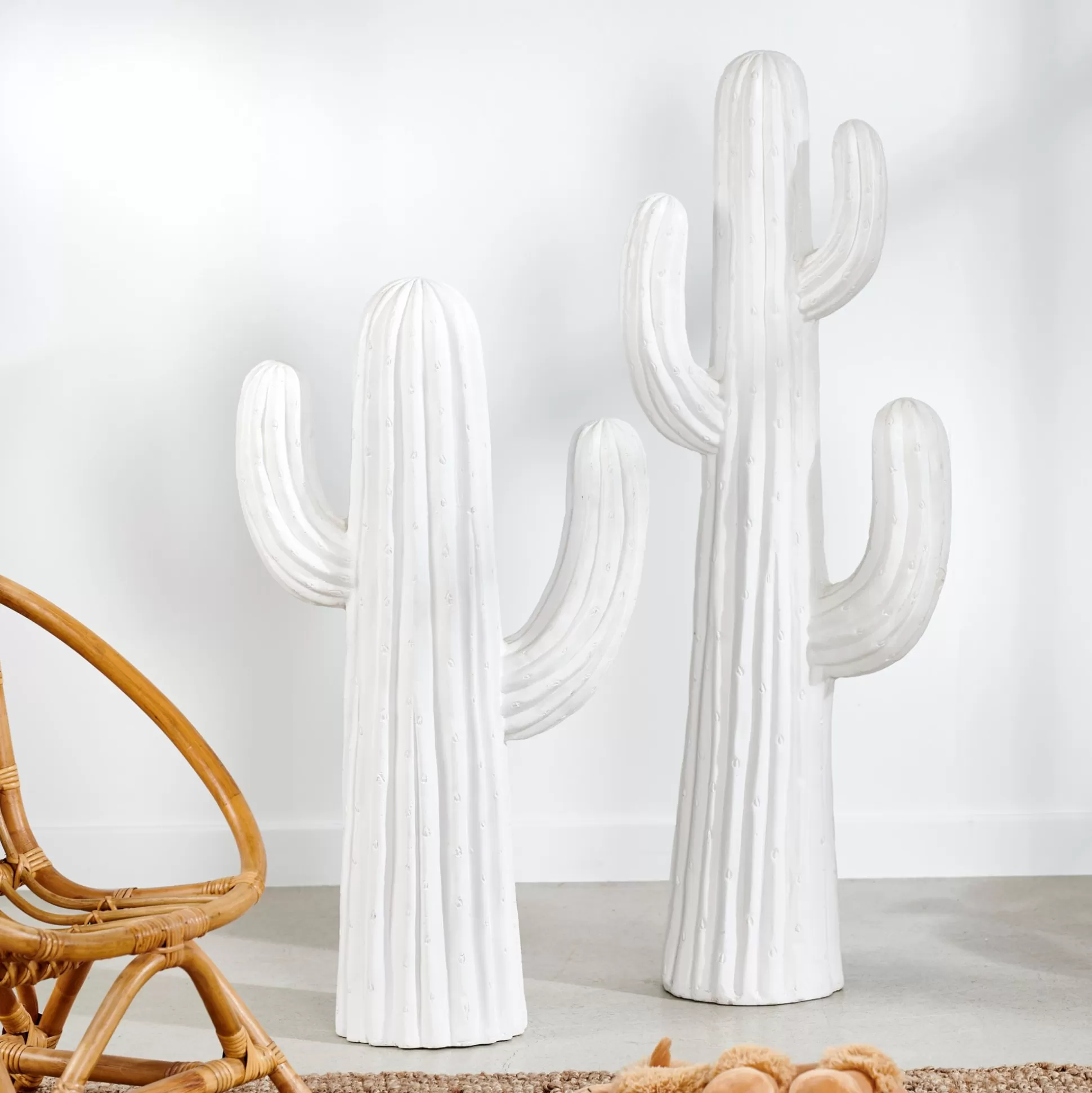 Figuras Decorativas<CASA Magnesia Cactus Blanco