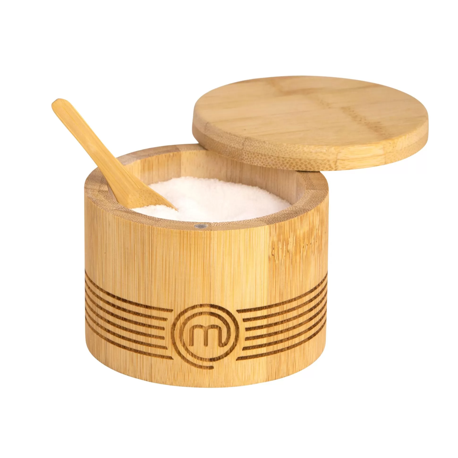 Instrumentos De Cocina<CASA Masterchef Bote Para Sal Con Cuchara Natural