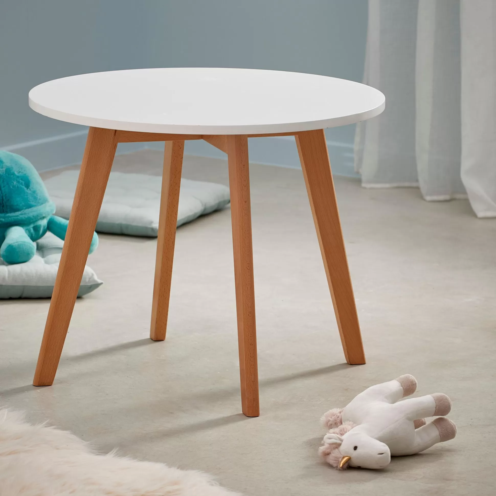 Muebles Para Niños<CASA Mathias Mesa Para Ninos Blanco, Natural