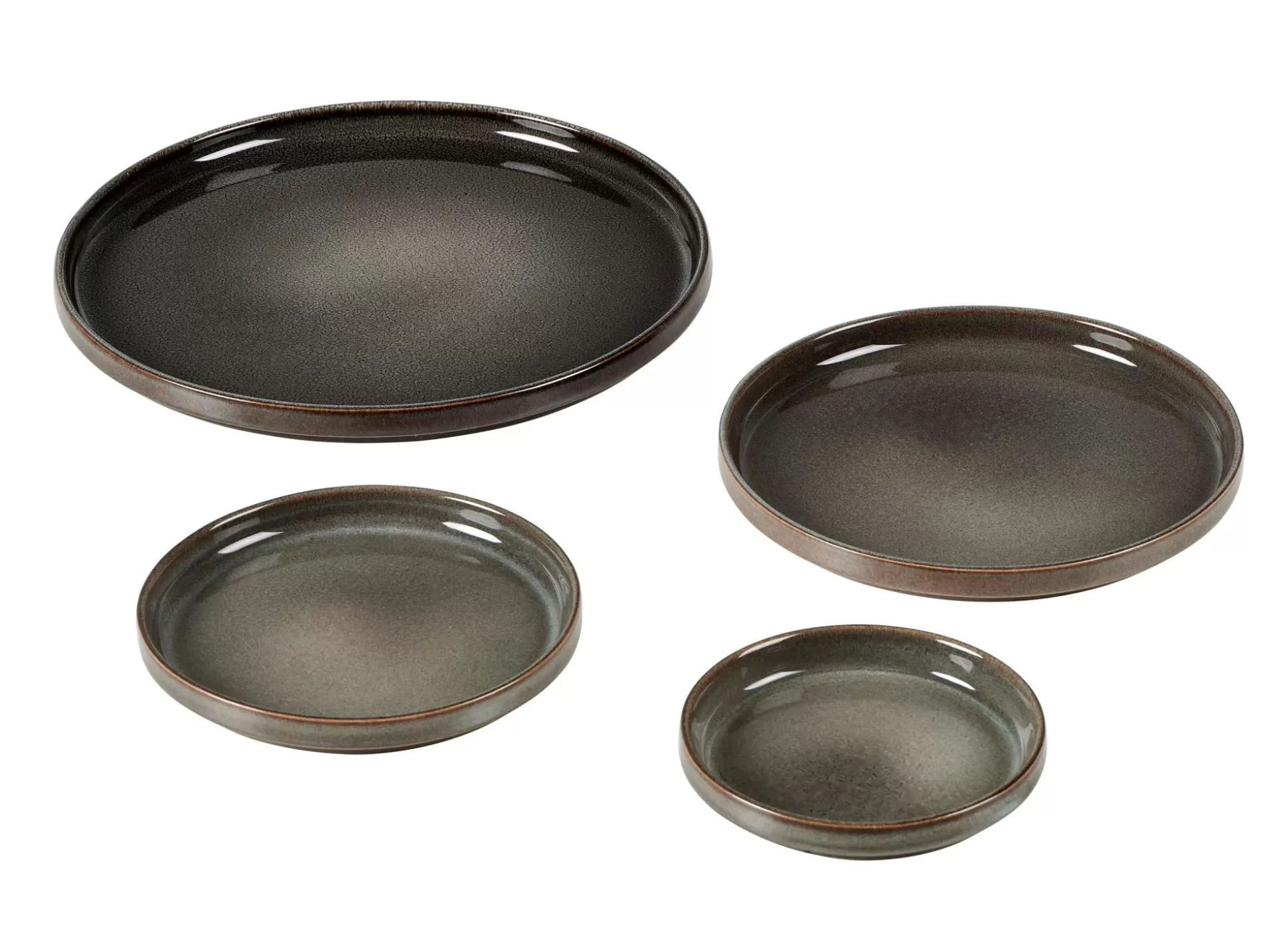 Platos<CASA Mineral Graphite Plato Gris