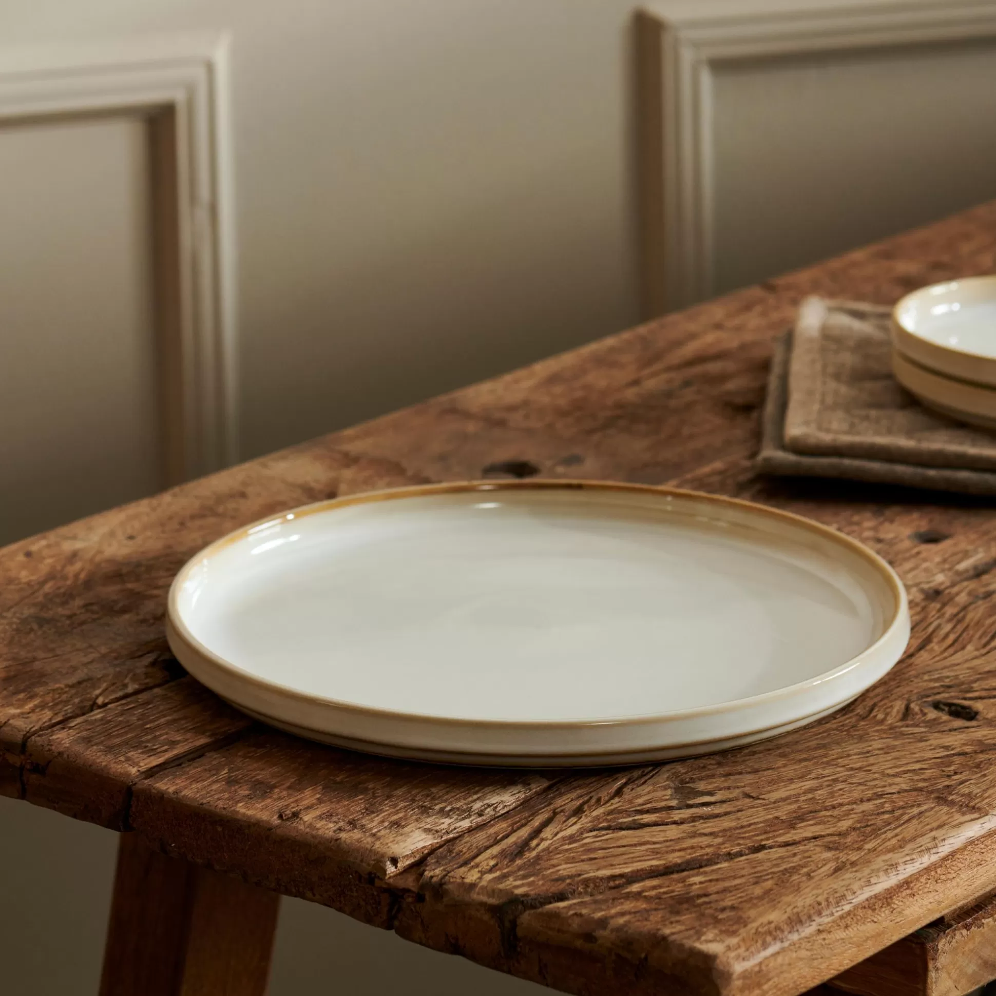 Platos<CASA Mineral Marble Plato Blanco