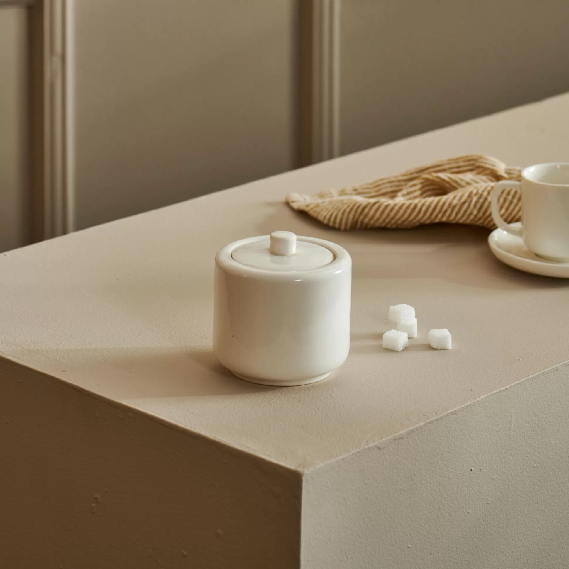 Accesorios De Té<CASA Moon Azucarero Con Tapa Blanco