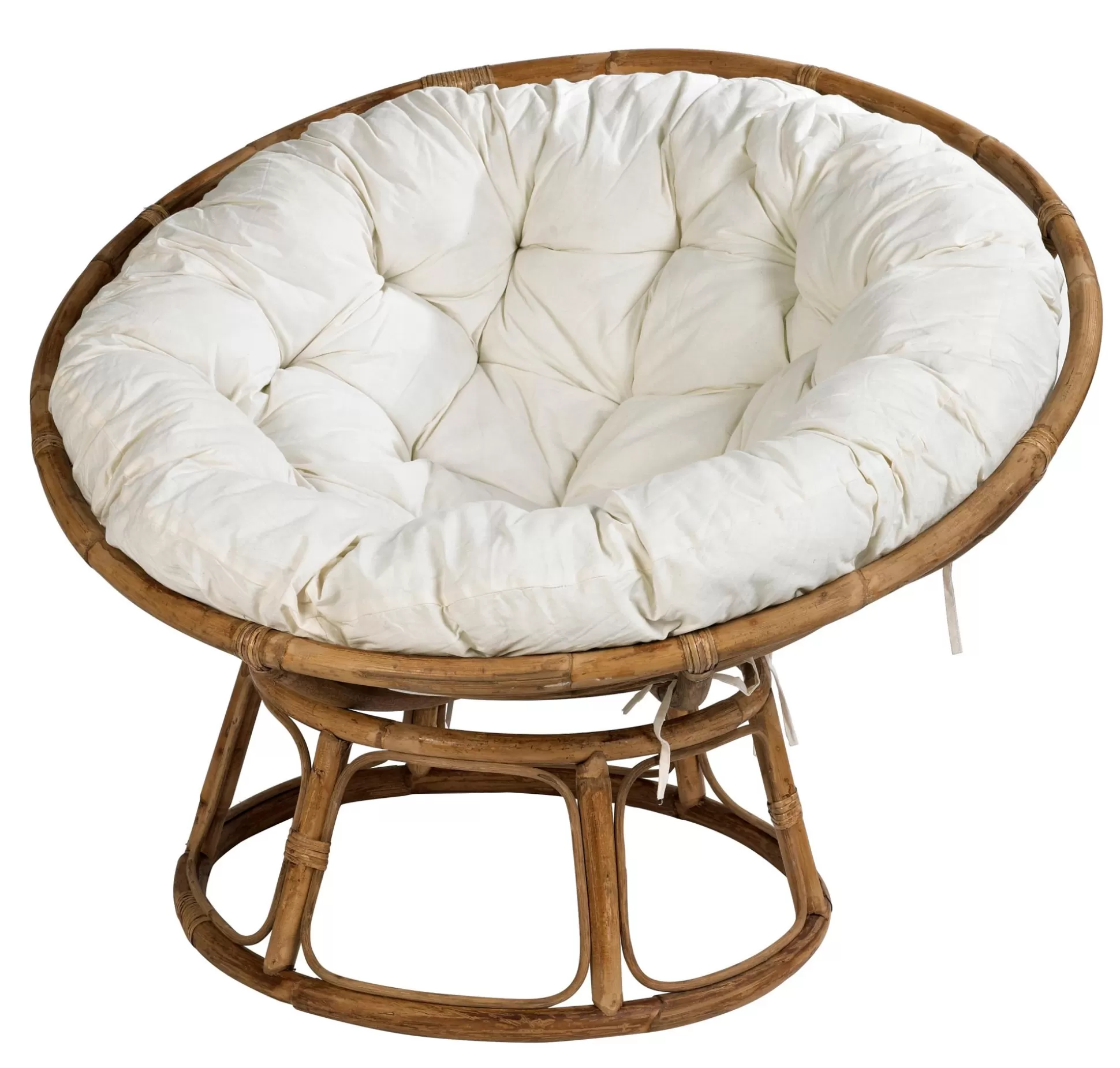 Sillones<CASA Papasan Silla Natural, Blanco Apagado