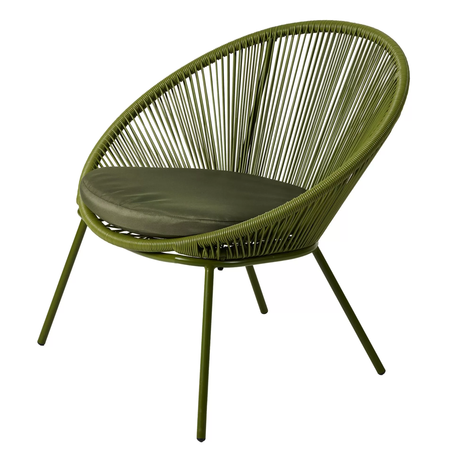 Sillas Lounge<CASA Papayo Silla Lounge Con Cojin Verde