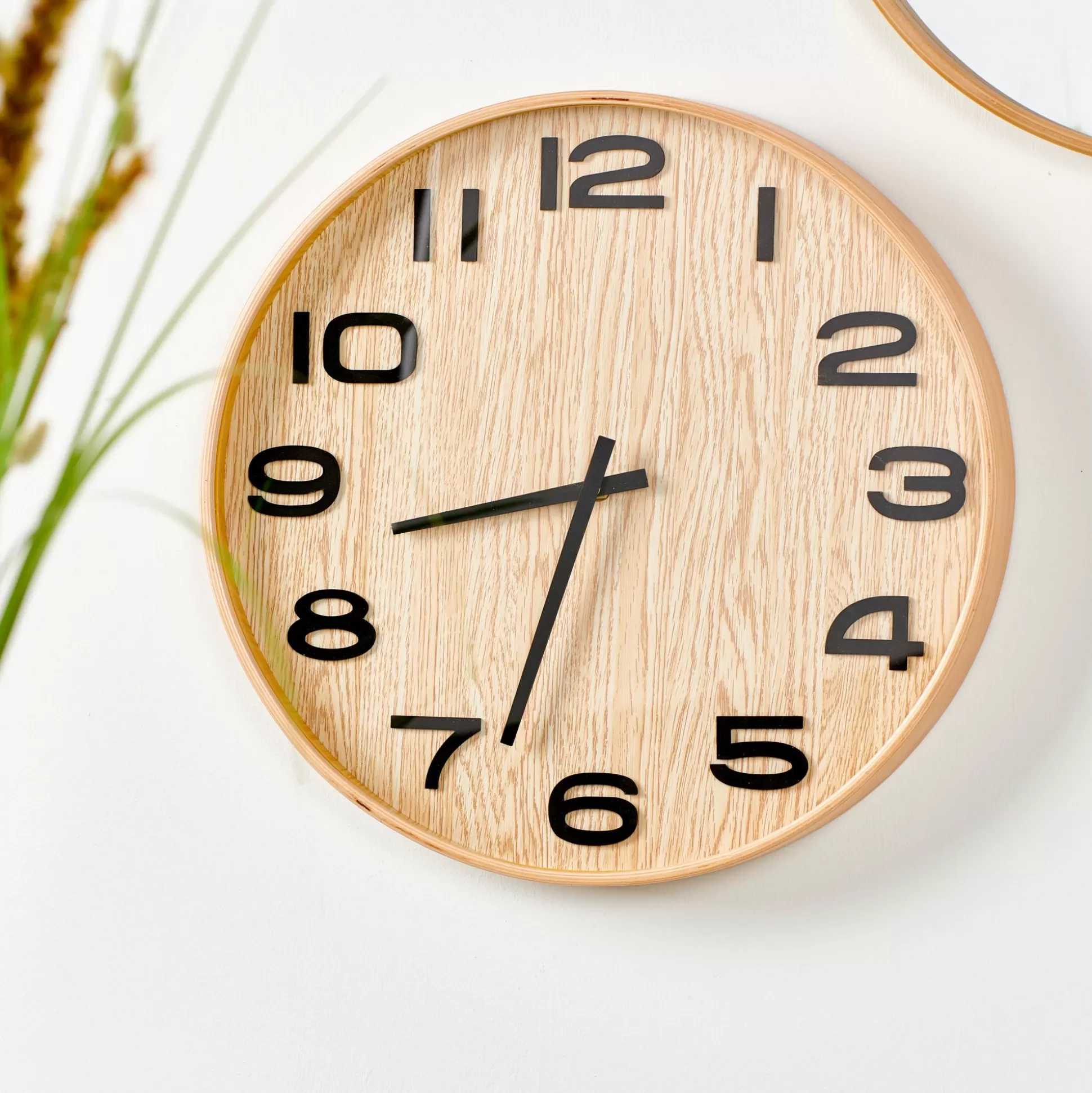 Campanas<CASA Plywood Reloj De Pared Natural