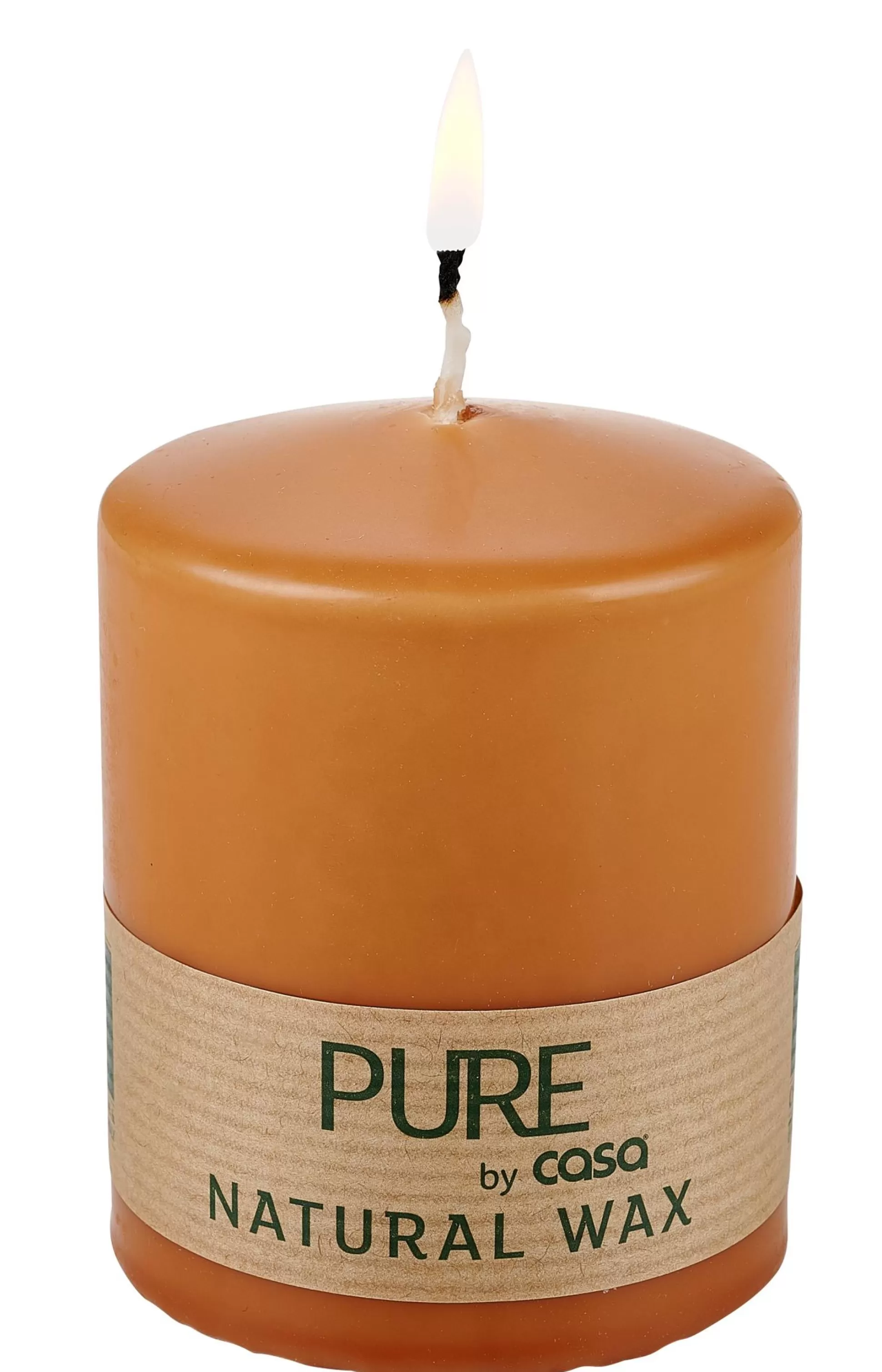 Velas<CASA Pure Vela Cilindrica Caramelo