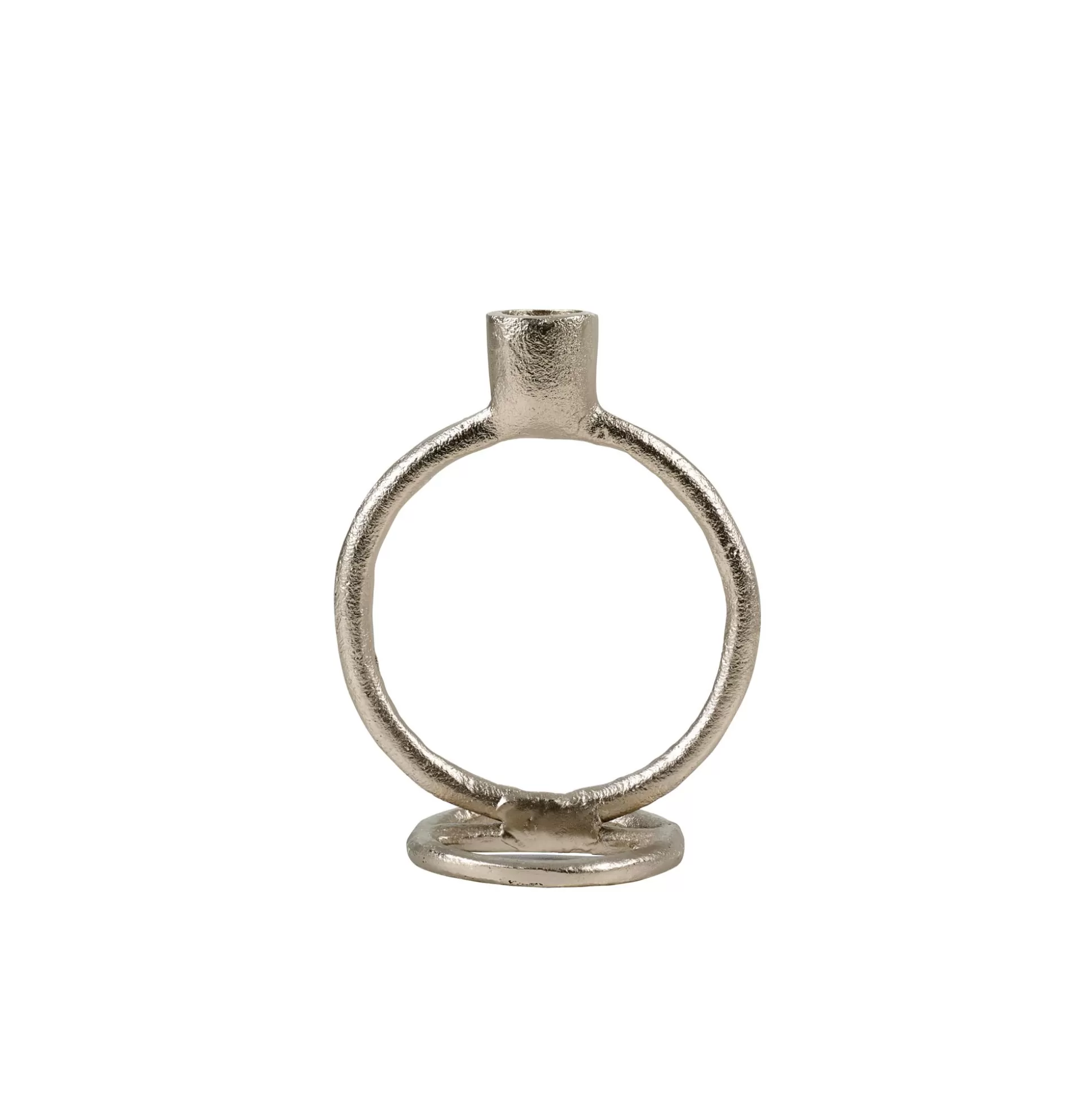 Candelabros<CASA Rings Candelabro Plateado