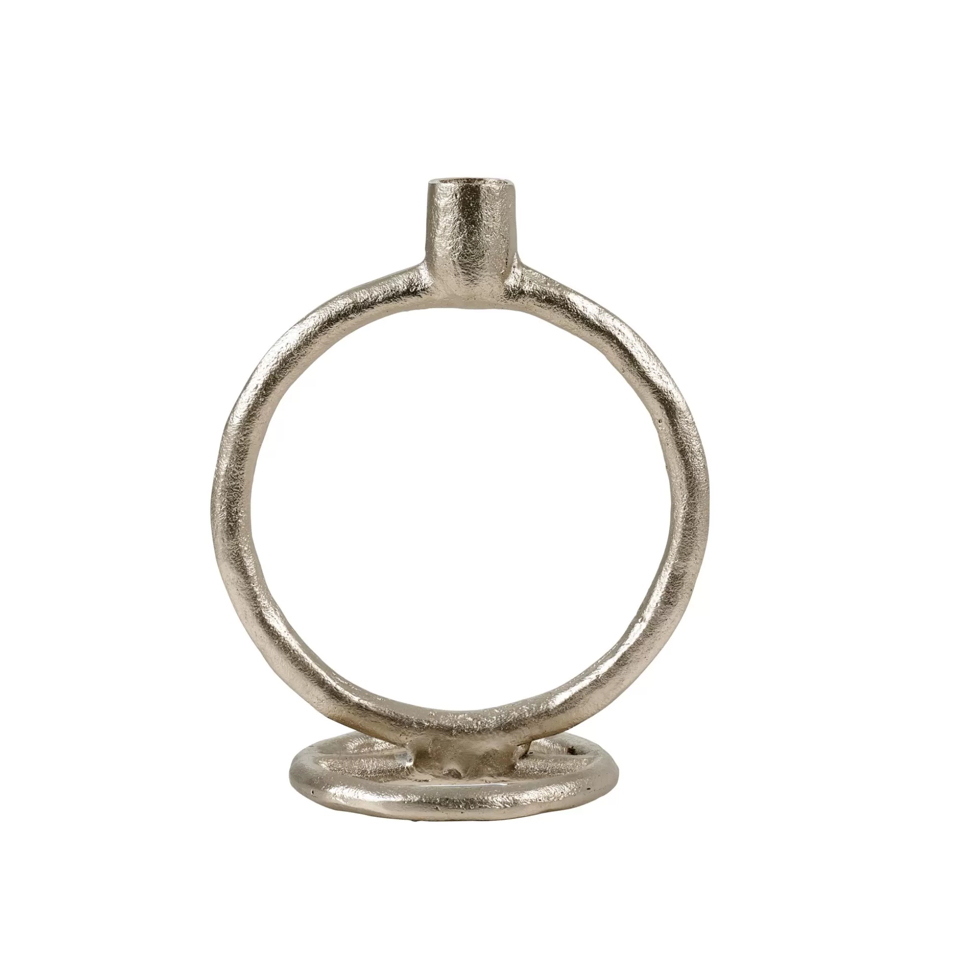 Candelabros<CASA Rings Candelabro Plateado