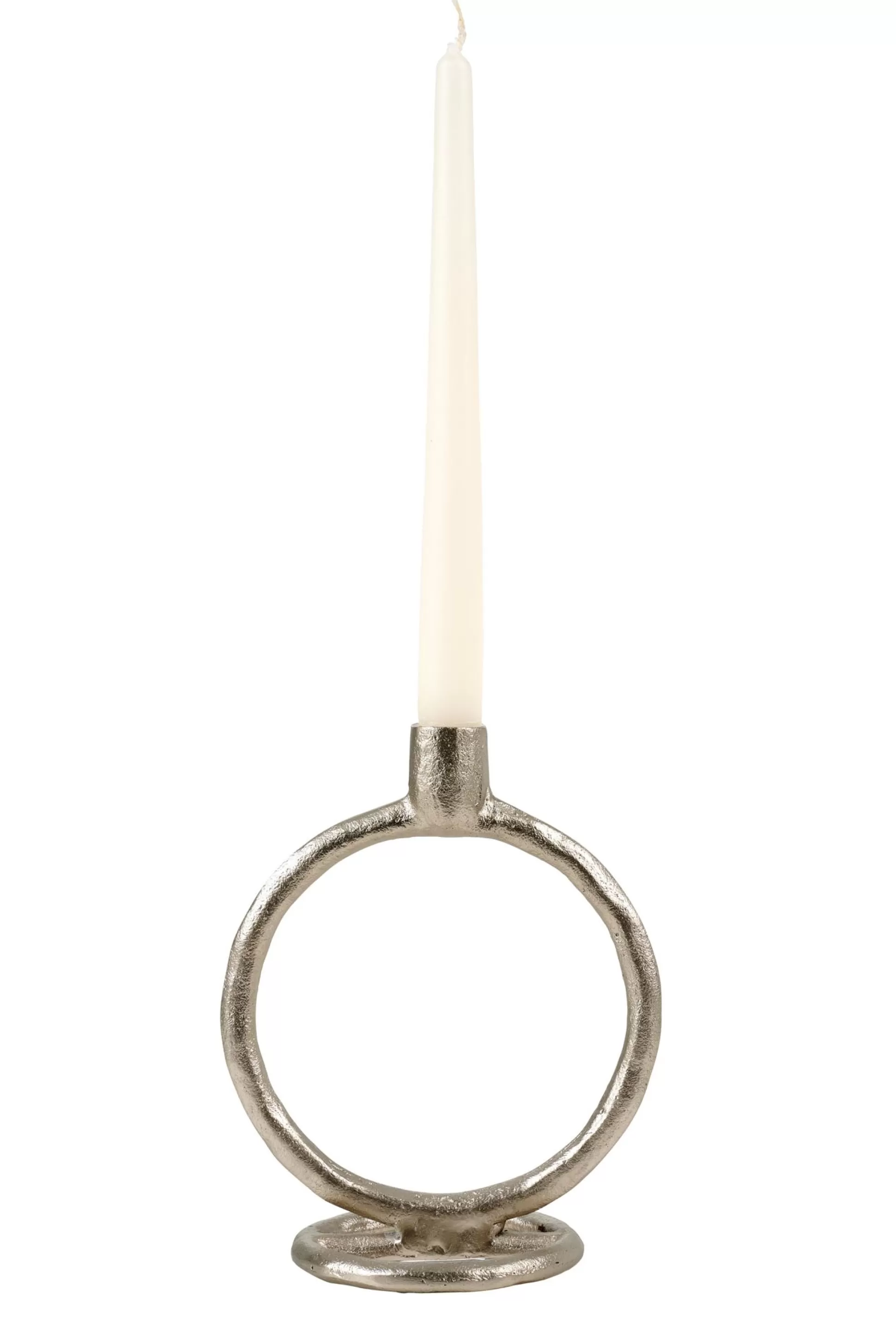 Candelabros<CASA Rings Candelabro Plateado