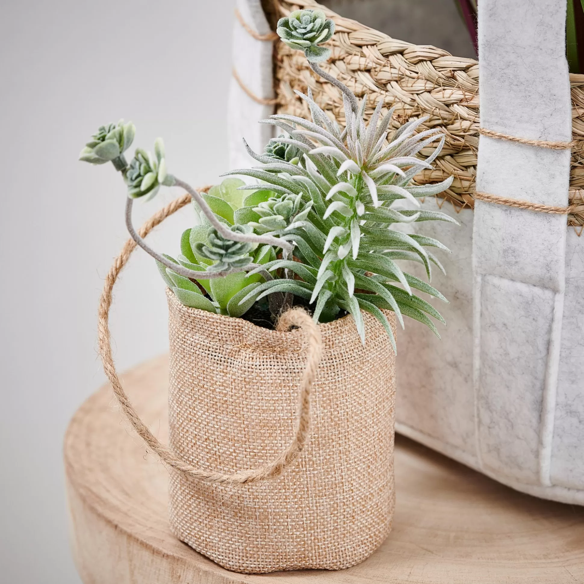 Plantas Artificiales<CASA Rope Planta Artificial Macetero Colg Natural