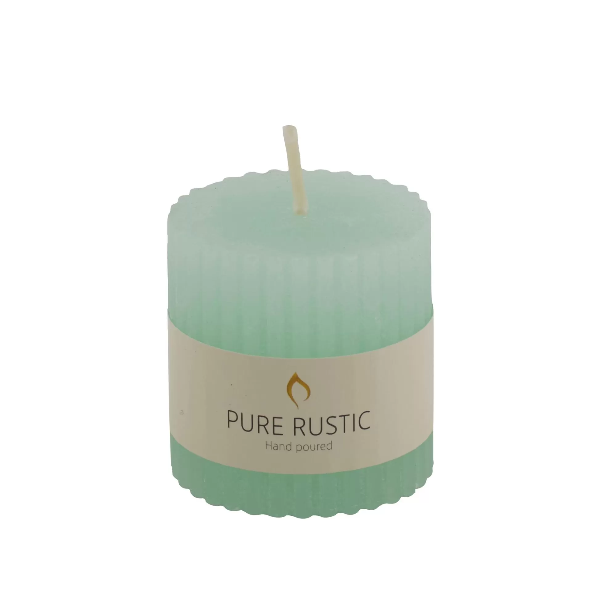 Velas<CASA Rustic Vela Estriada Menta