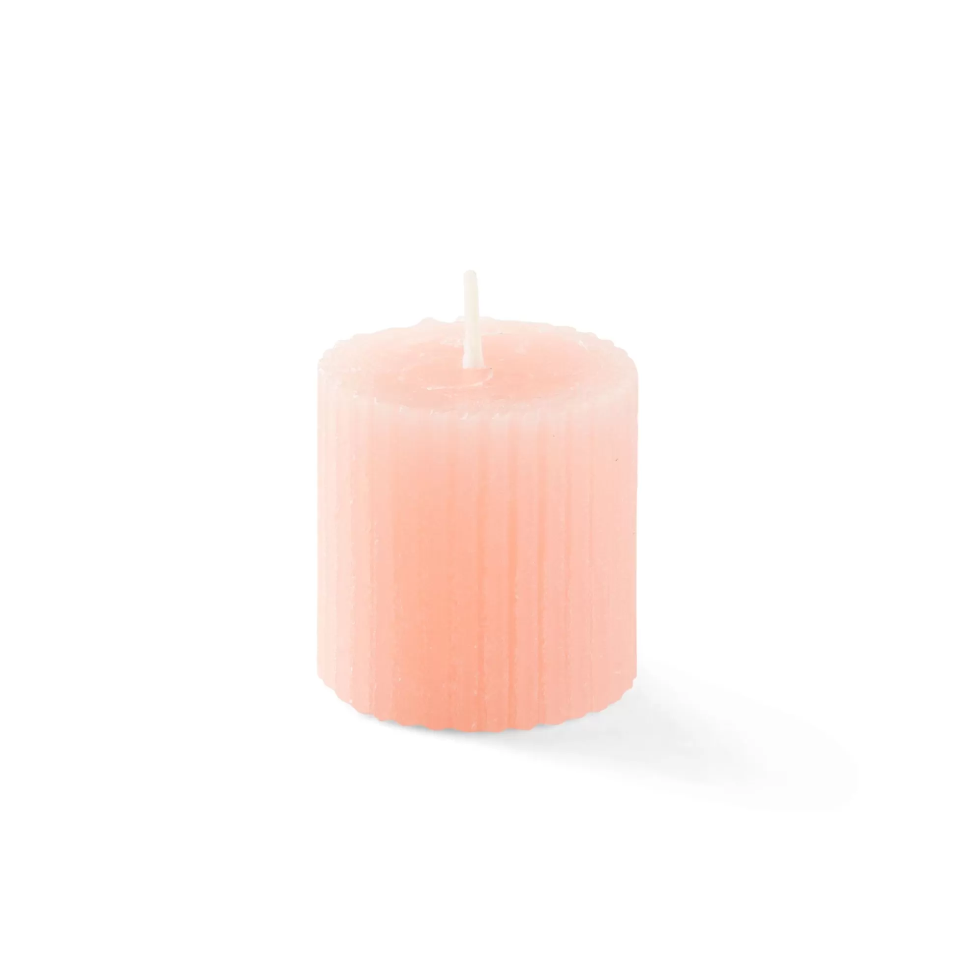 Velas<CASA Rustic Vela Estriada Naranja