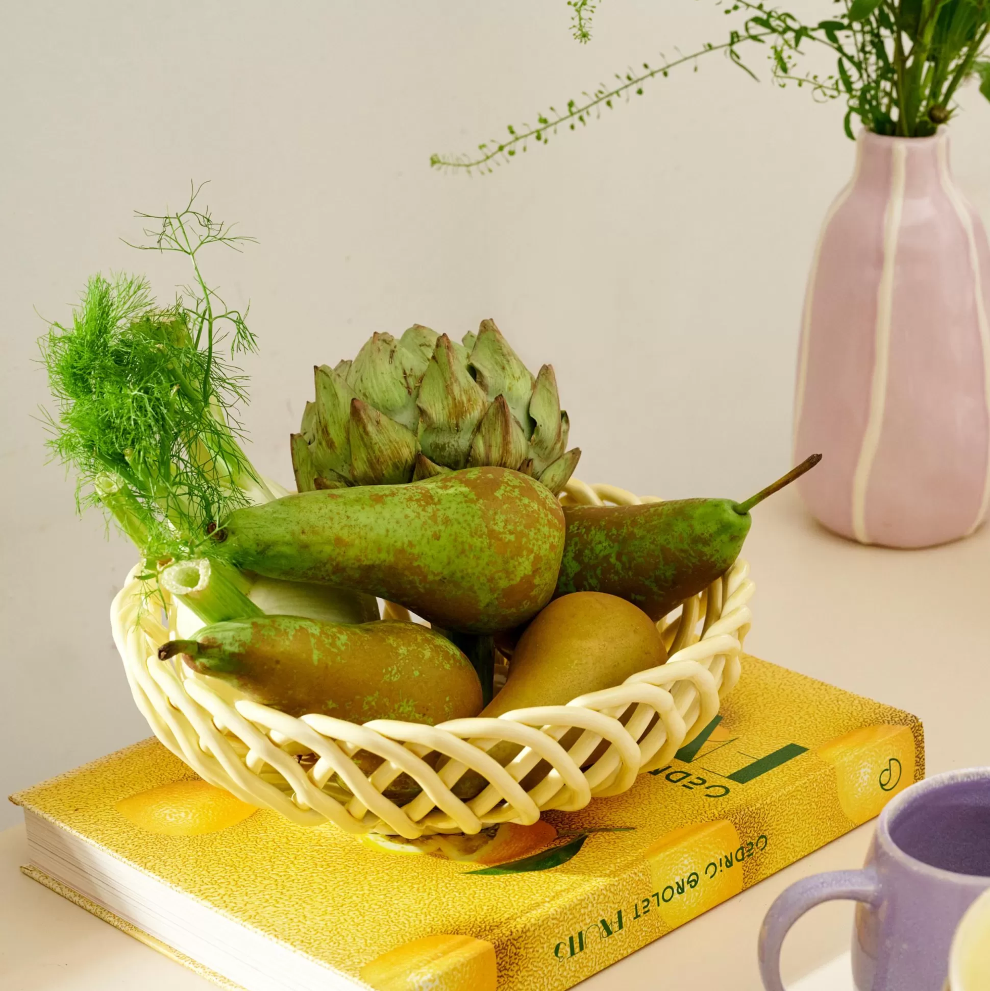 Accesorios De Cocina<CASA Wovy Frutero Amarillo Claro